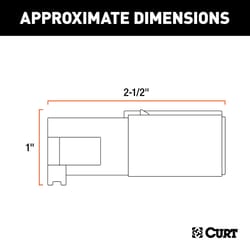 CURT 4 Round Connector Plug 2.5 in.