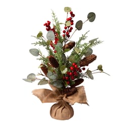 Glitzhome Multicolored Floral Tree Table Decor 20 in.