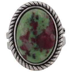 Montana Silversmiths Women's Turquoise Dreams Oval Silver/Turquoise Ring One Size Fits Most