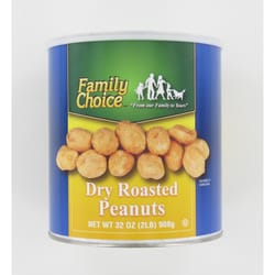 Family Choice Dry Roast Peanuts 32 oz Can