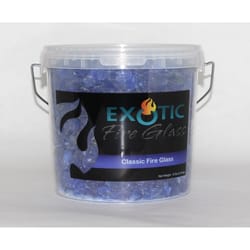 Exotic Ocean Blue Glass Fire Glass
