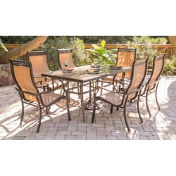 Hanover Monaco Monaco 7 pc. Bronze Aluminum Dining Patio Set