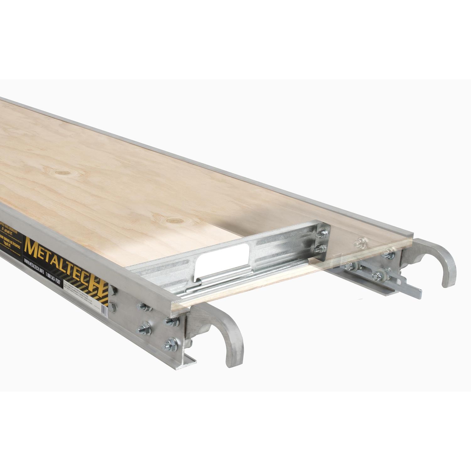 Metal Tech Aluminum/Plywood Silver/Tan Scaffold Platform 1 pk Uae Electronic uaeelectronic.com