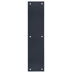 Tell 15 in. L Matte Black Stainless Steel Push Plate 1 pc