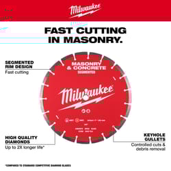 Milwaukee 7 in. D X 5/8-7/8 in. Diamond Segmented Rim Diamond Saw Blade 1 pk