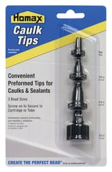 Homax  Black  Professional  Zinc Alloy  Caulk Tips  3 pk 