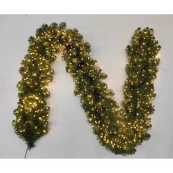 Celebrations 6 ft. L LED Prelit Warm White Cascading Lights Garland