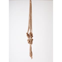 Primitive Planters Beige/Tan Jute 36 in. H Plant Hanger 1 pk