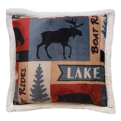 Carstens Inc 18 in. H X 18 in. L Multicolored Polyester Pillow