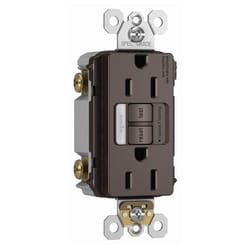 Legrand Radiant 15 amps 125 V Dark Bronze Combination Outlet 5-15 R 1 pk