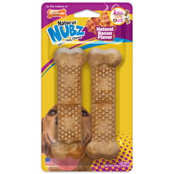 Nylabone NUBZ Bacon Chews For Dogs 6 oz 7.87 in. 2 pk