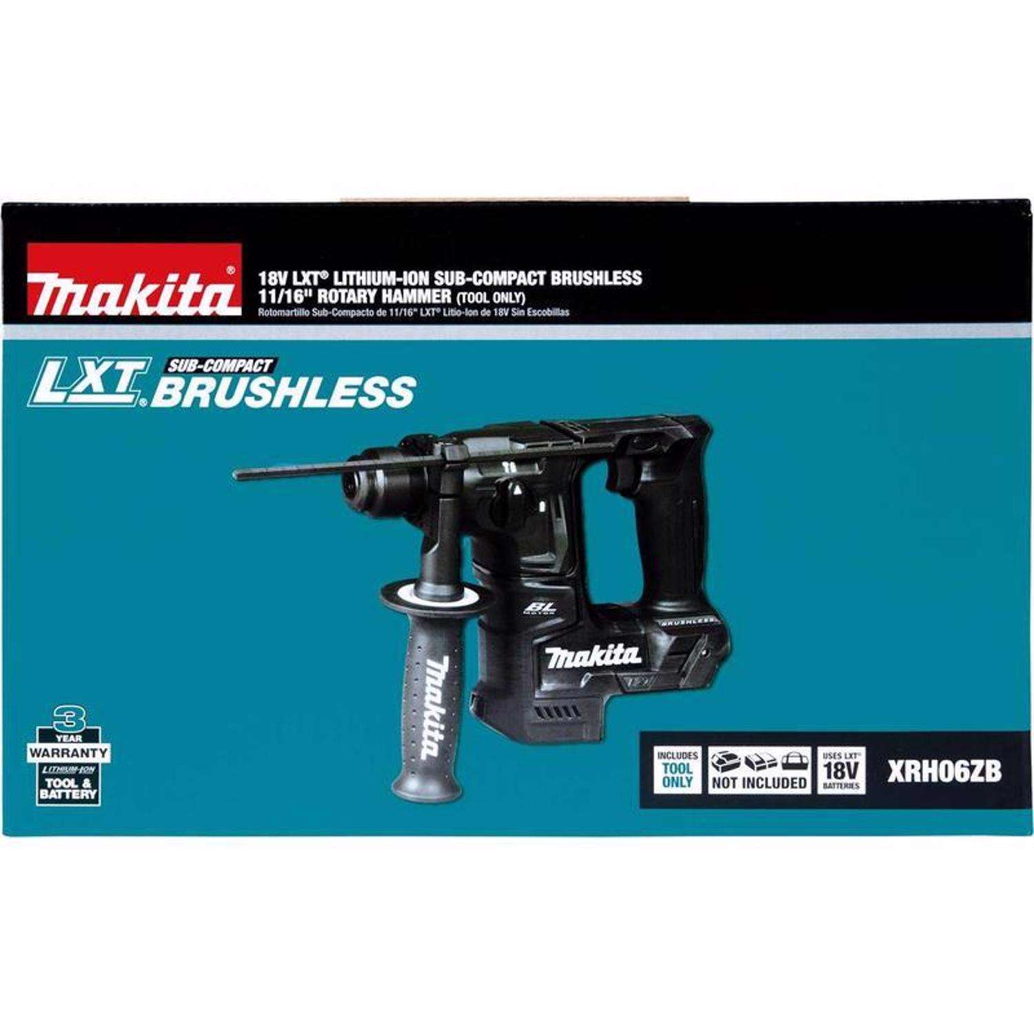 Makita 18V LXT 11/16 in. Cordless SDS-Plus Rotary Hammer Drill Tool Only