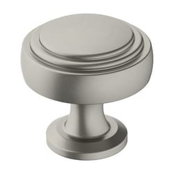 Amerock Winsome Traditional Round Cabinet Knob 1-1/4 in. D 1-3/16 in. Satin Nickel 1 pk