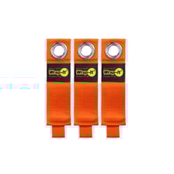 Wrap-It Heavy-Duty 1.5 in. W X 10 in. L Orange Storage Straps 50 lb 3 pk