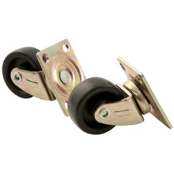 Softtouch 1.25 in. D Yes Plastic Caster 40 lb 2 pk