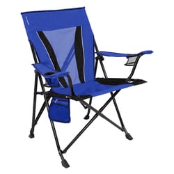 Kijaro Dual Lock 1-Position Blue Camping Folding Chair