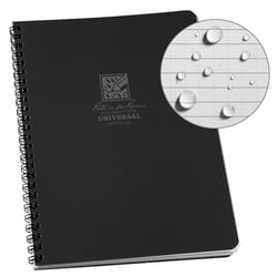 Rite in the Rain 7 in. W X 9 in. L Wire-O Black All-Weather Notebook