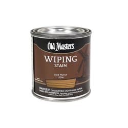 Old Masters Semi-Transparent Dark Walnut Oil-Based Wiping Stain 1/2 pt