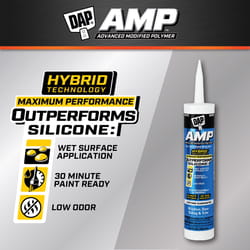 DAP AMP White Polymer Advanced Hybrid Caulk Sealant 9 oz