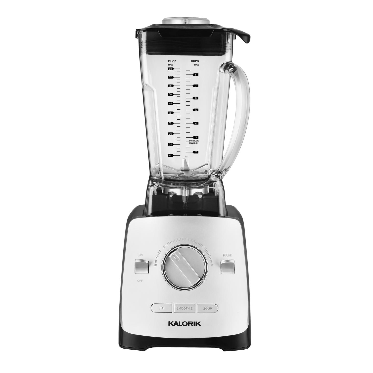 Kalorik Silver Metal/Plastic Blender 3 qt 3 speed Sansujyuku sansujyuku.com