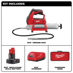 Milwaukee M12 Cordless Grease Gun Kit Kit (Battery &amp; Charger) 14 oz