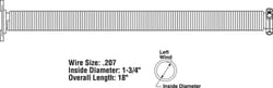 Prime-Line 18 in. L 150 lb Garage Door Torsion Spring