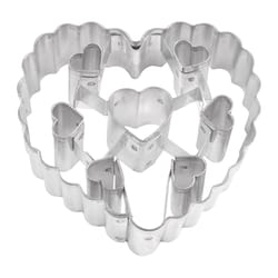 R&M International Corp International 3 in. L Heart Cookie Cutter Silver 1 pc