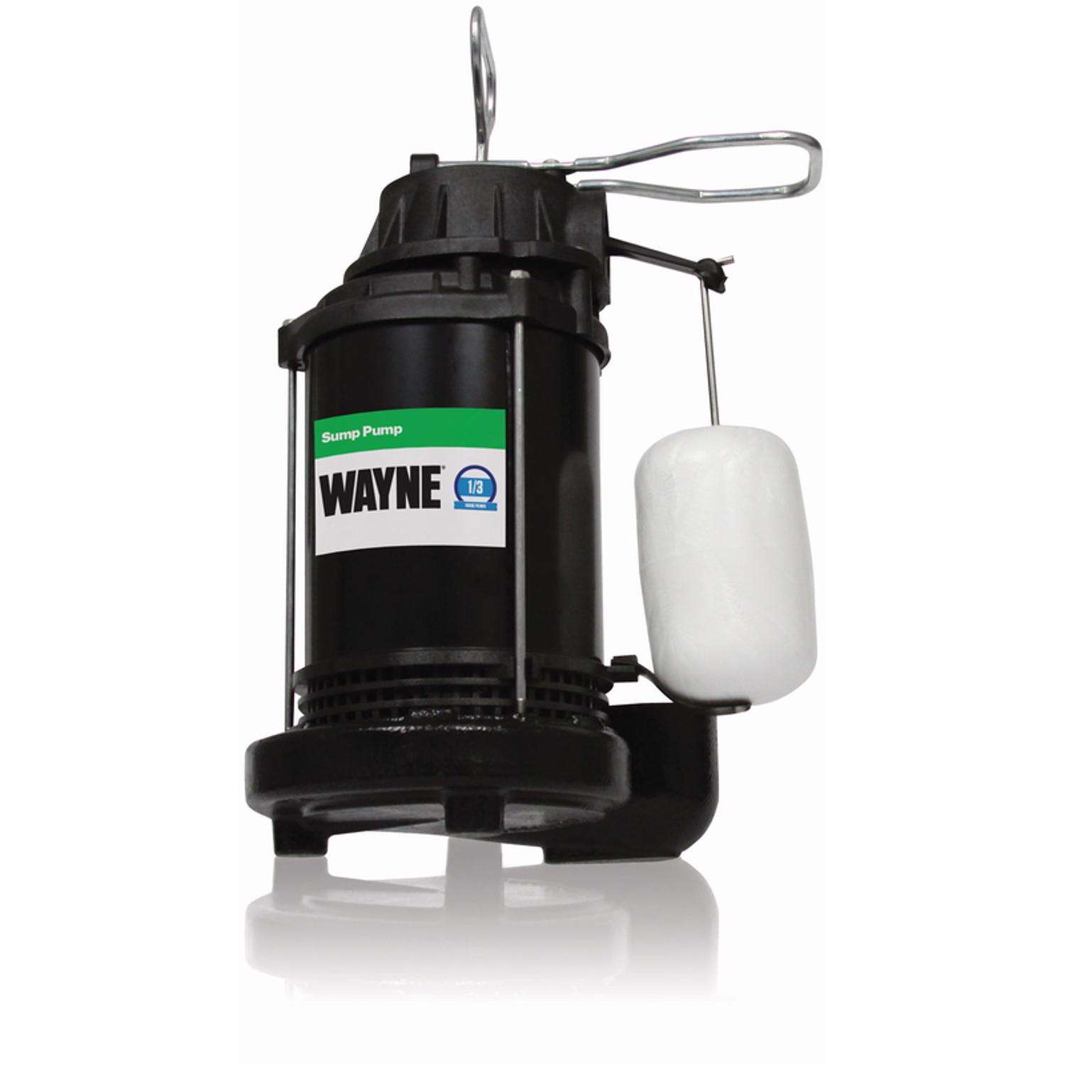 Wayne 1/3 HP 4,600 gph Thermoplastic Vertical Float Switch AC Sump Pump