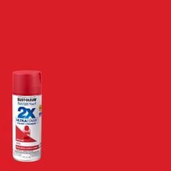 Rust-Oleum Painter's Touch 2X Ultra Cover Satin Apple Red Paint+Primer Spray Paint 12 oz