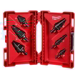 Milwaukee Black Oxide Step Drill Bit Set 3-Flat Shank 6 pc