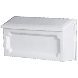 Gibraltar Mailboxes Windsor Plastic Wall Mount White Mailbox