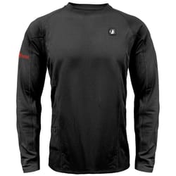 ActionHeat XXXL Long Sleeve Men's Crew Neck Black Heated Base Layer Shirt