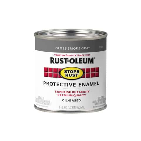 Rust-Oleum Stops Rust Indoor and Outdoor Gloss Smoke Gray Oil-Based  Protective Paint 0.5 pt - Ace Hardware