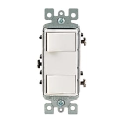 Leviton Decora 15 amps Rocker Switch White 1 pk