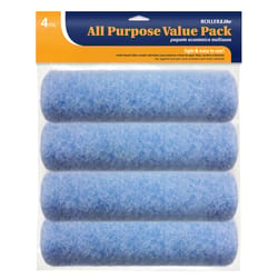 RollerLite All Purpose Polyester 9 in. W X 3/8 in. Cage Paint Roller Cover 4 pk