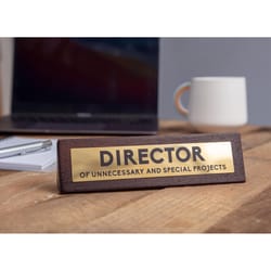Scobie Boxer Gifts Director Desk Sign Wood 1 pk