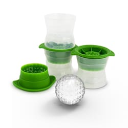 Tovolo Clear/Green Plastic/Silicone Ice Mold Set 1.5 oz