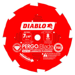 Diablo Pergo Blade 7-1/4 in. D X 5/8 in. Laminate Flooring PCD Circular Saw Blade 8 teeth 1 each