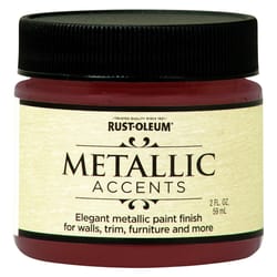 Rust-Oleum Metallic Accents Metallic Scarlet Red Water-Based Paint Exterior and Interior 2 oz