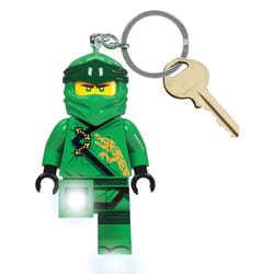 LEGO Ninjago Plastic Green Lloyd Keychain w/LED Light