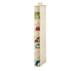 Honey-Can-Do 54 in. H X 6 in. W X 12 in. L Canvas Hanging Vertical Closet Organizer