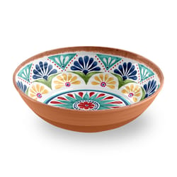 TarHong 142 oz Multicolored Melamine Rio Medallion Low Serving Bowl 1 pc