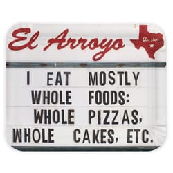 El Arroyo I Eat Mostly Whole Foods: Whole Pizzas, Whole Cakes, Etc. Party Plates Paper 12 pk