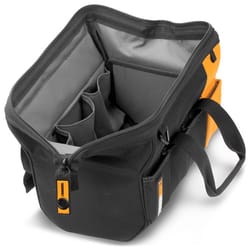 ToughBuilt 12 in. W X 8.75 in. H Polyester Massive Mouth Tool Bag 32 pocket Black/Gray/Orange 1 pc