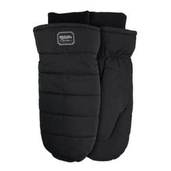 Watson Gloves M Taslon Puffer Mitt Black Cold Weather Gloves