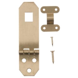 Ace Satin Brass Brass Decorative Hasp 0.8 in. 2-3/4 in. 1 pk