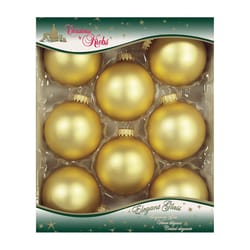 Christmas by Krebs Gold Velvet Ball Ornament