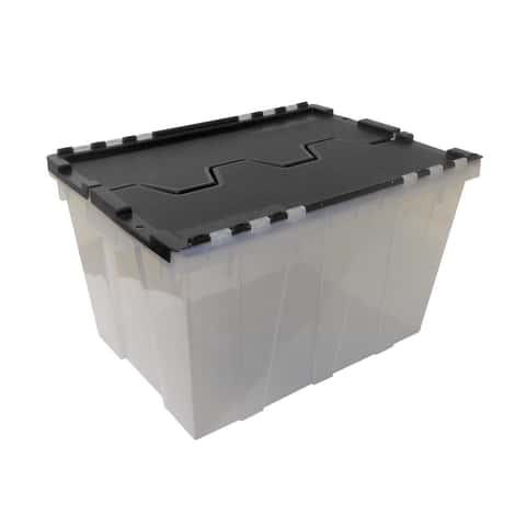 MT Products 5 x 2.2 Clear Square Plastic Containers with Lid