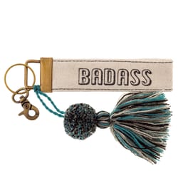 Karma Badass Tassel Keychain Cotton Canvas 1 pk