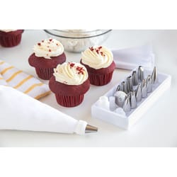 Fox Run White Stainless Steel Icing Set